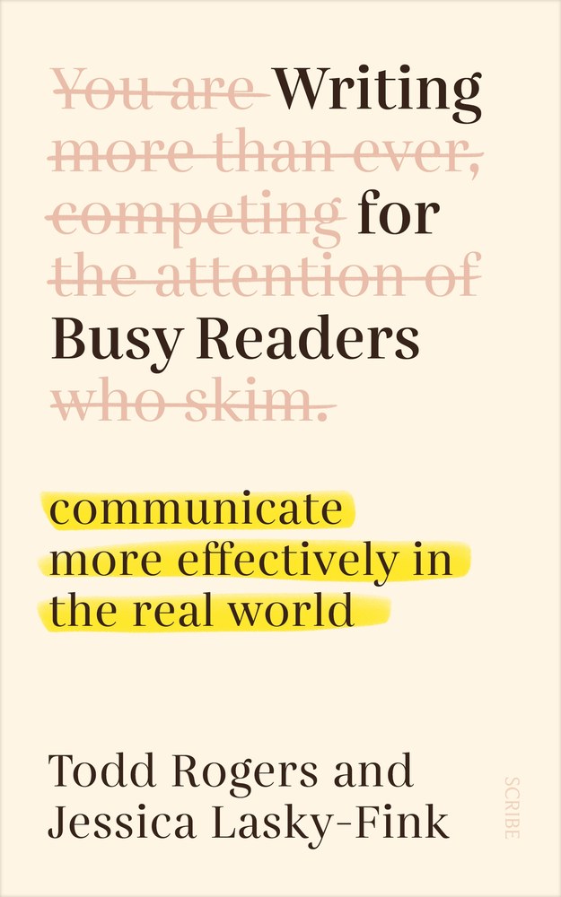 Writing for Busy Readers book cover