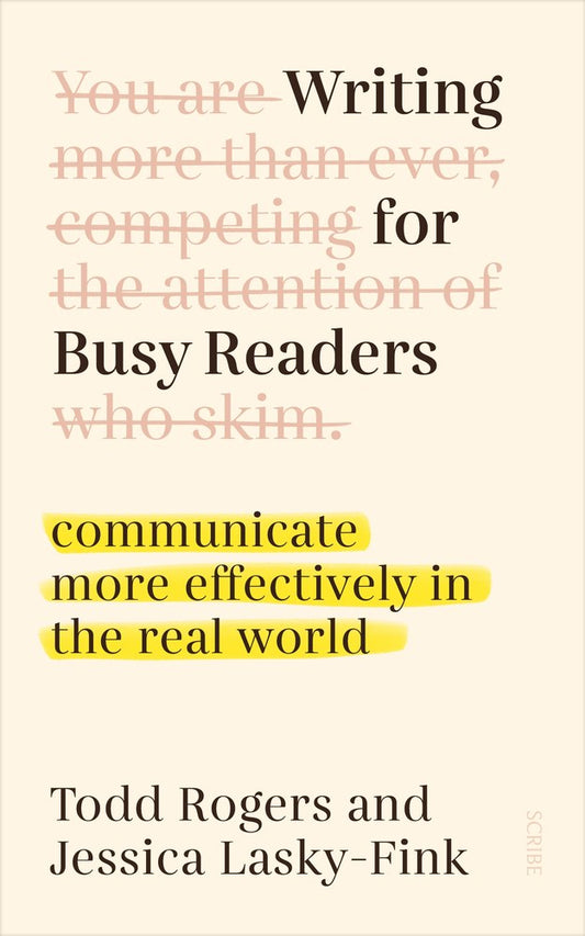 Writing for Busy Readers book cover