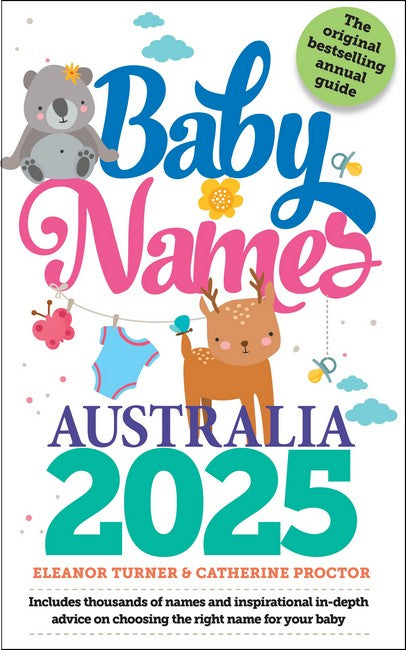 Baby Names Australia 2025 cover