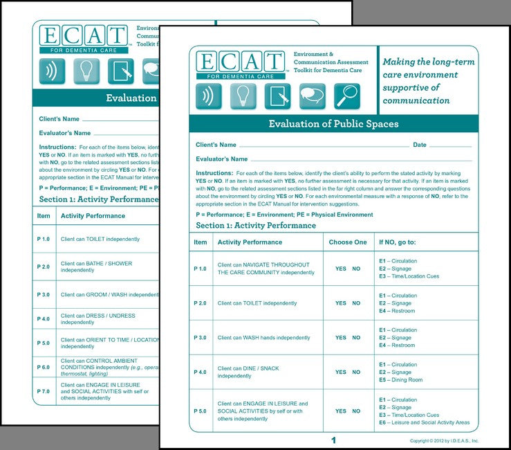 ECAT Assessment Forms Pack (15 forms) cover