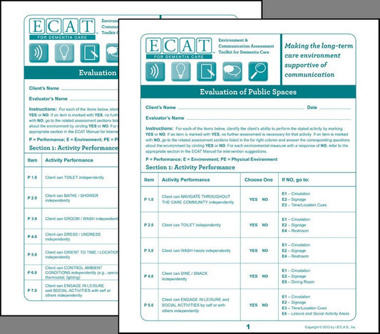 ECAT Assessment Forms Pack (15 forms) cover