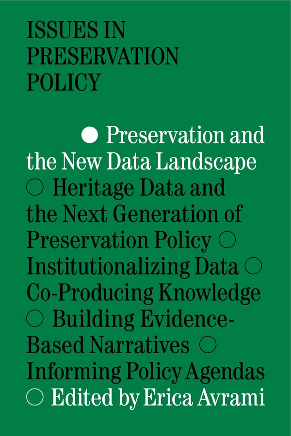 Issues in Preservation Policy cover
