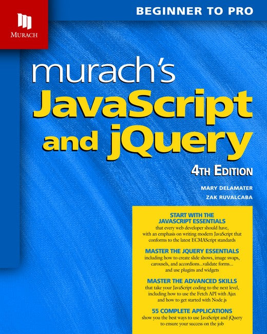 Murach's JavaScript and jQuery (4th Edition) cover