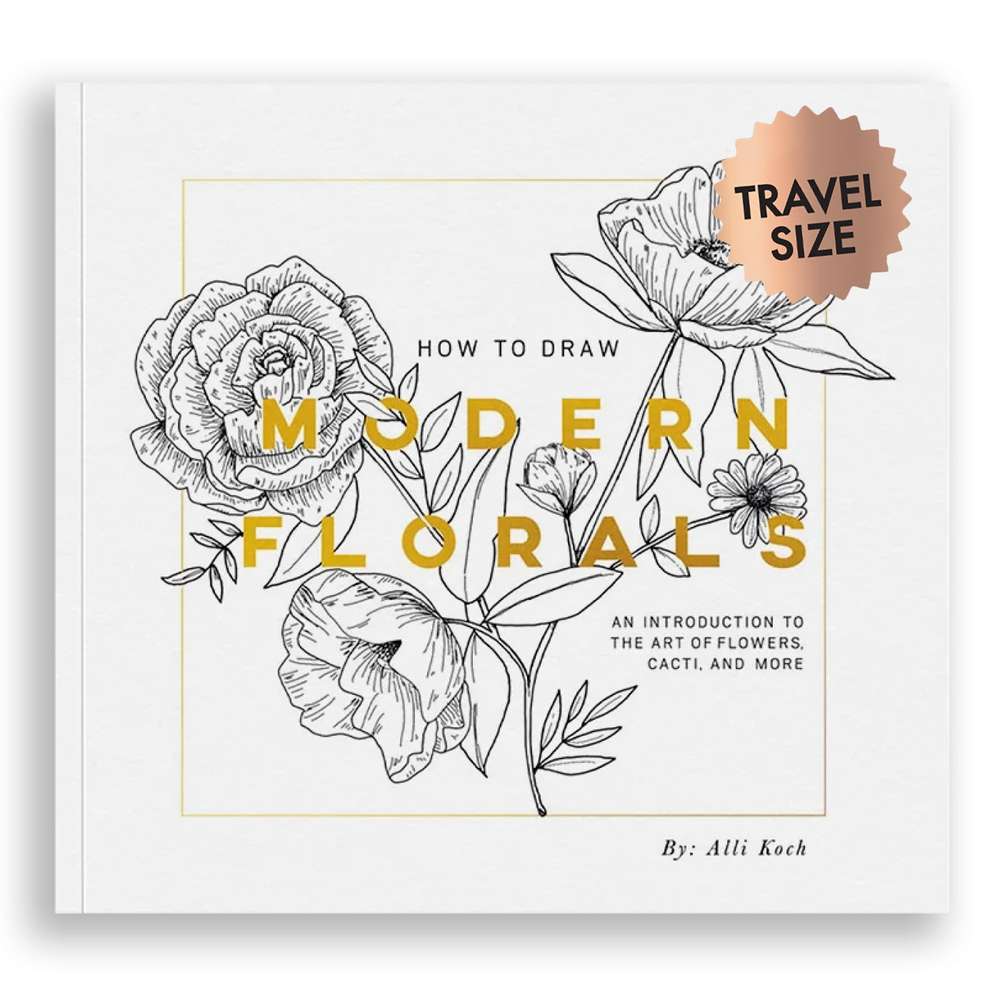 How To Draw Modern Florals (Mini) book cover