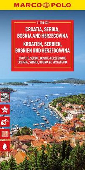 Croatia, Bosnia, Herzegovina Marco Polo Map cover