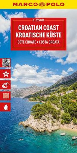 Croatia Coast Marco Polo Map cover