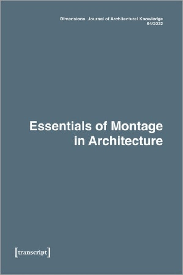 Dimensions. Journal of Architectural Knowledge cover