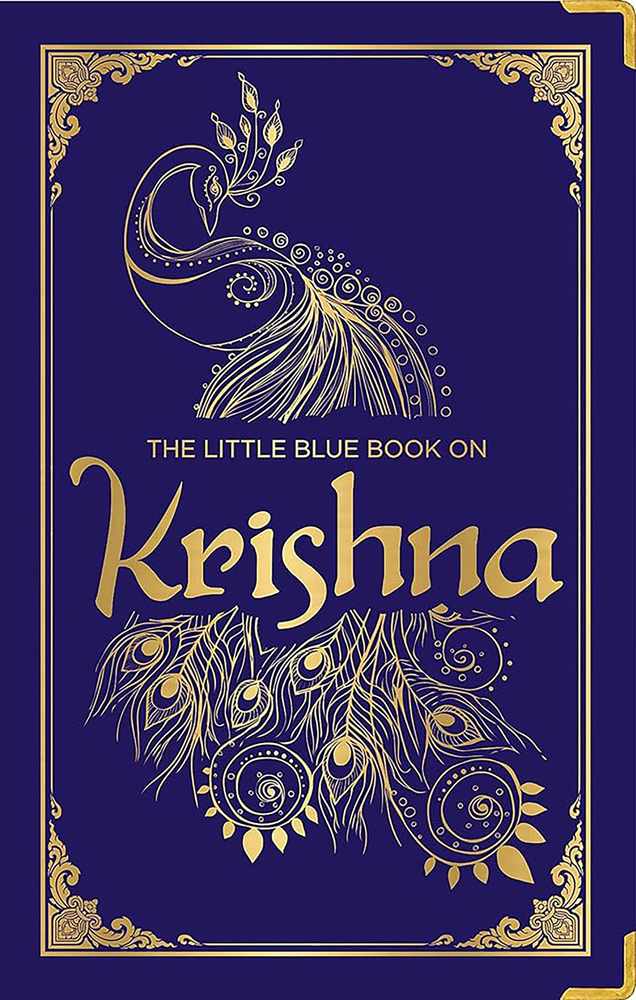 The Little Blue Book on Krishna (Deluxe Silk Hardbound) book cover