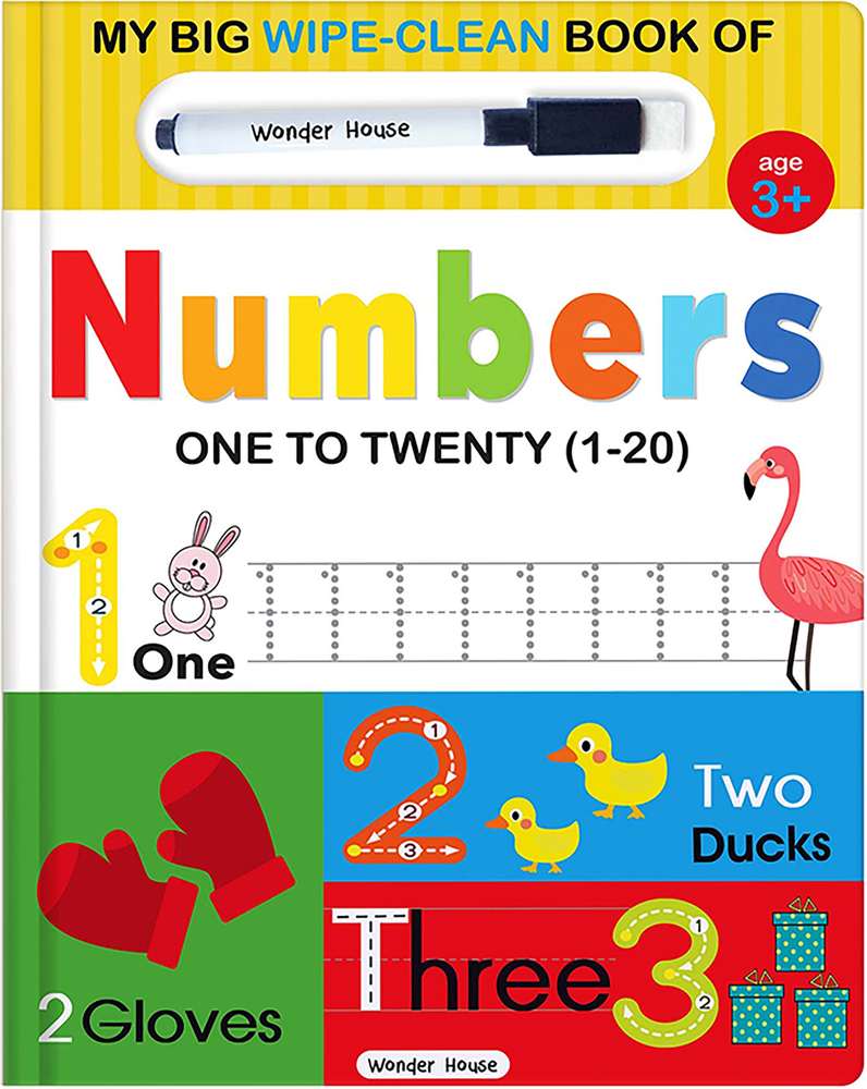 My Big Wipe And Clean Book of Numbers for Kids book cover