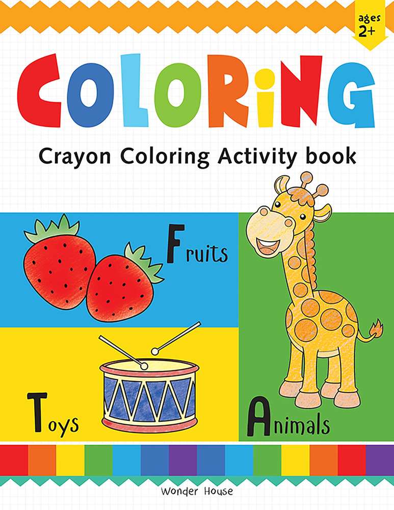 Coloring - Crayon Fun Activity Book For Kids book cover