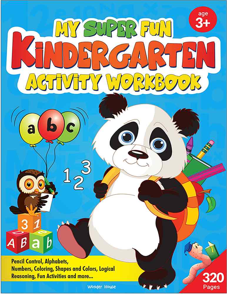 My Super Fun Kindergarten Activity Workbook for Children book cover