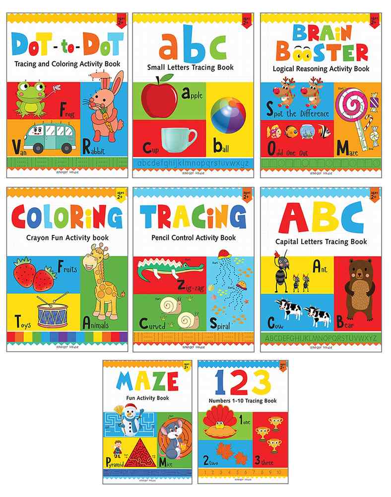 Preschool Complete Learning Activity Pack For Kids (Box Set of 8 Books) book cover