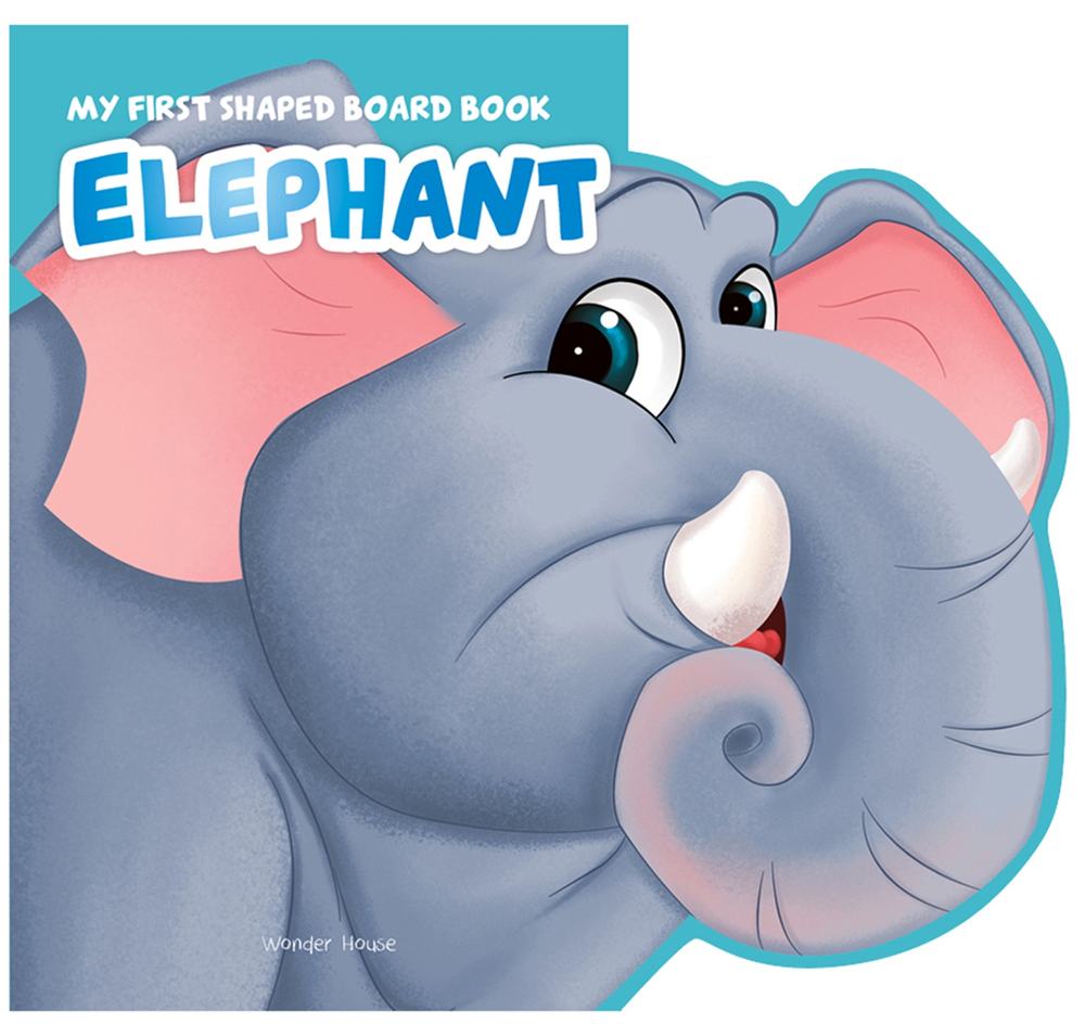 MyFirstShapedBoardbook- Elephant, Die-Cut Animals, Picture Book for Children book cover