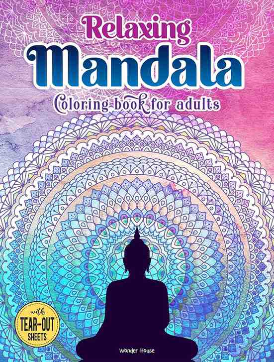 Relaxing Mandala Coloring Book For Adults book cover
