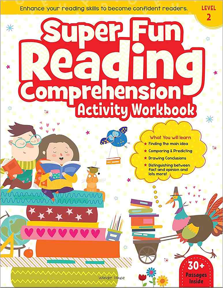 Super Fun Reading Comprehension - Activity Workbook For Children - Level 2 book cover