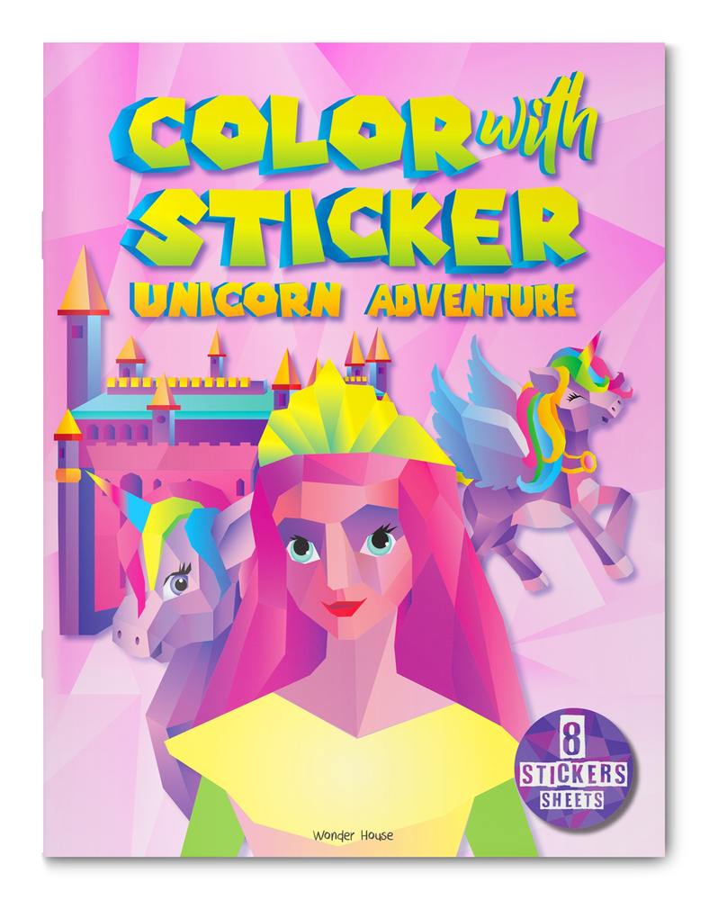 Color with Sticker: Unicorn Adventure book cover