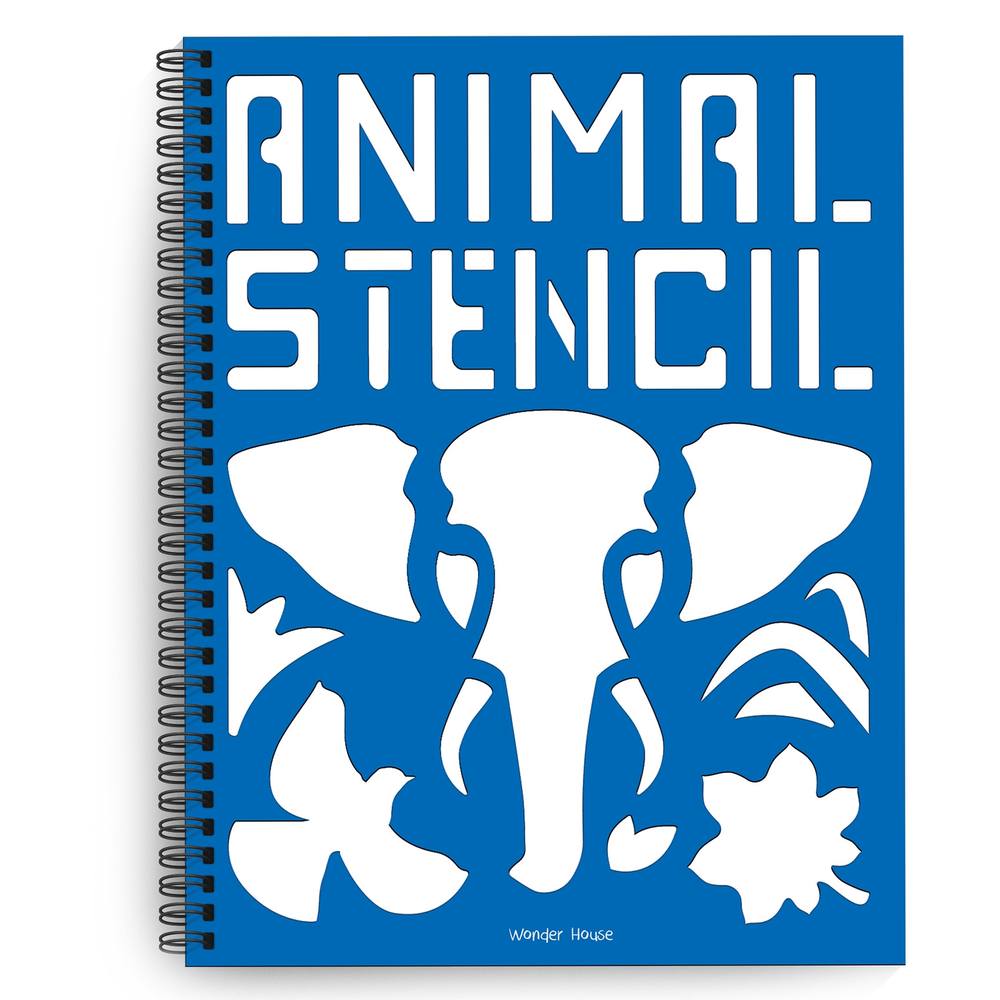 Stencil Book: Animal book cover