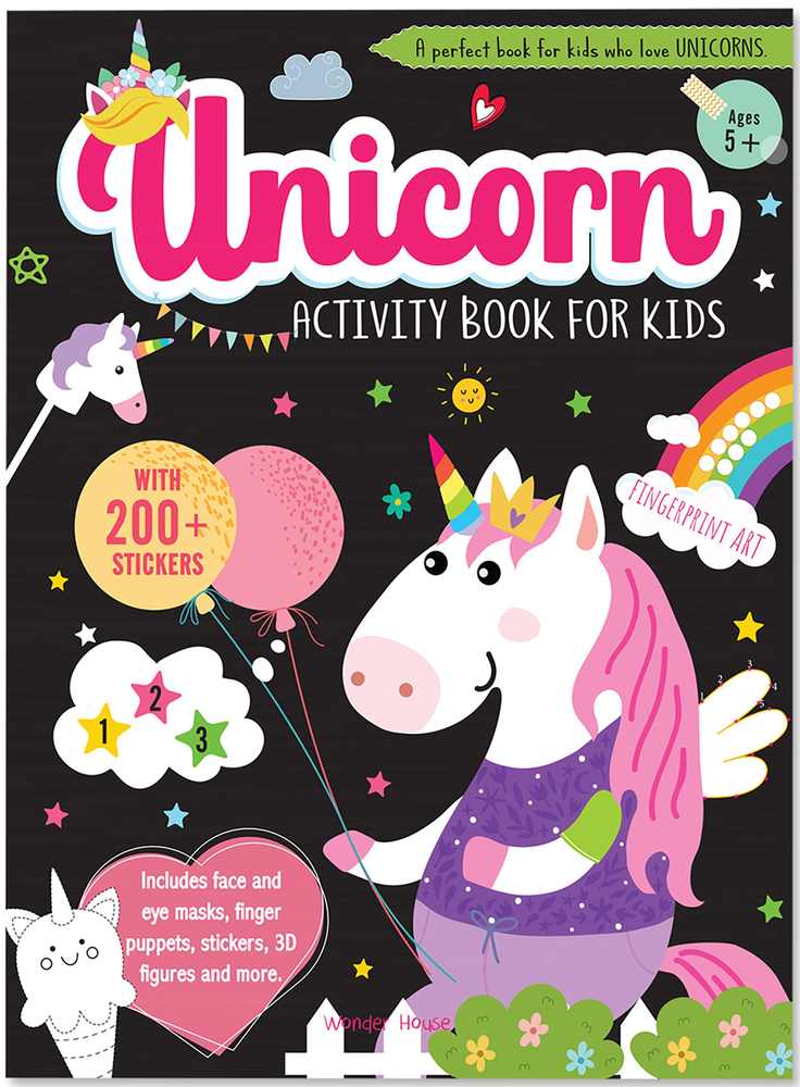 Unicorn Activity Book For Kids book cover