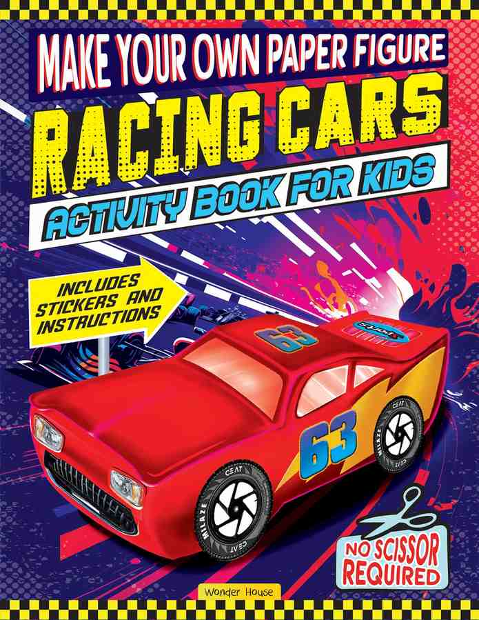 Make your own Paper Figure - Racing Cars (Activity Book for kids) book cover