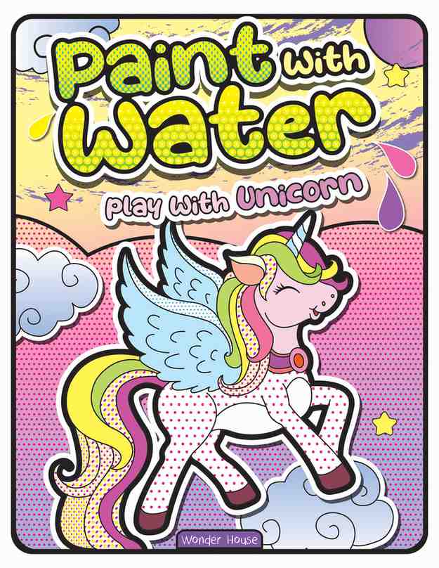 Paint with Water Play with Unicorns book cover