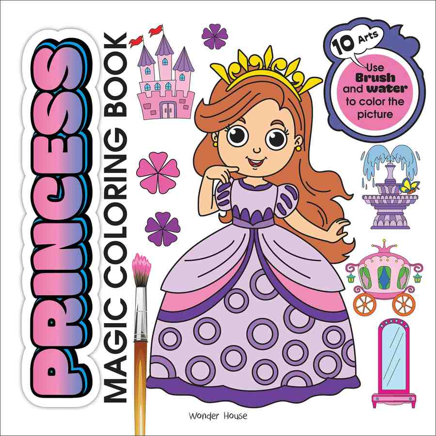 Princess Magic Coloring Book book cover