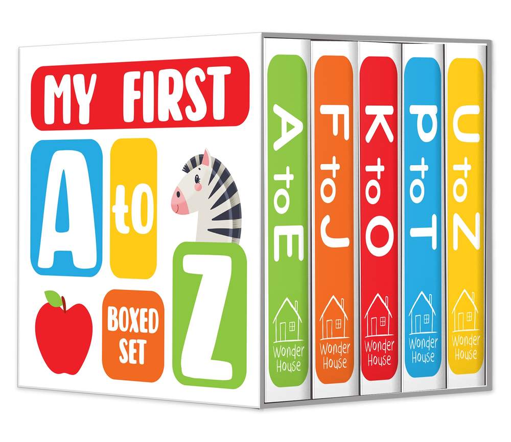 My first A to Z Boxed Set of 5 books (Mini Board Books) book cover