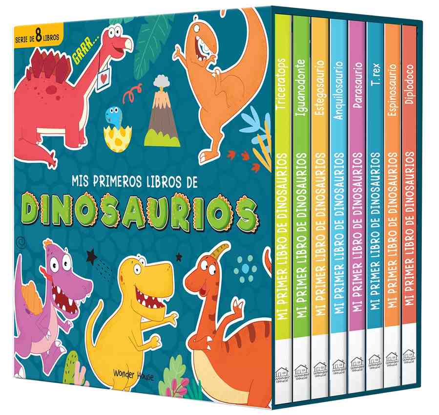 My First Dino Board Book Boxed Set- Spanish book cover