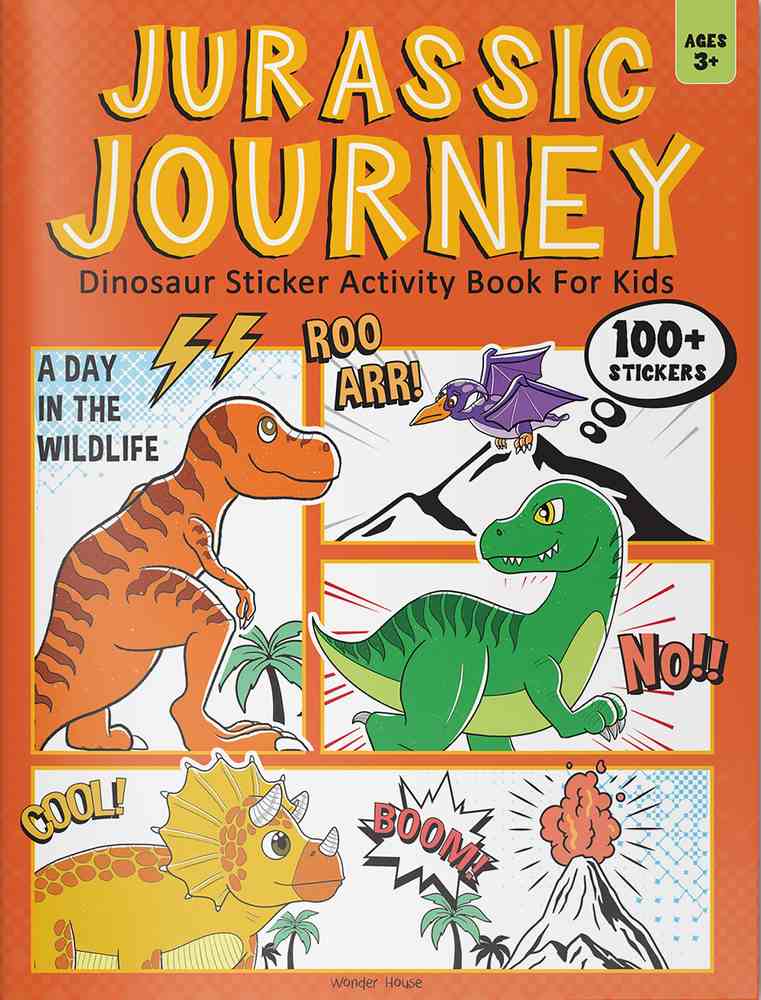 Jurassic Jamboree Dinosaur Sticker Activity Book For Kids book cover