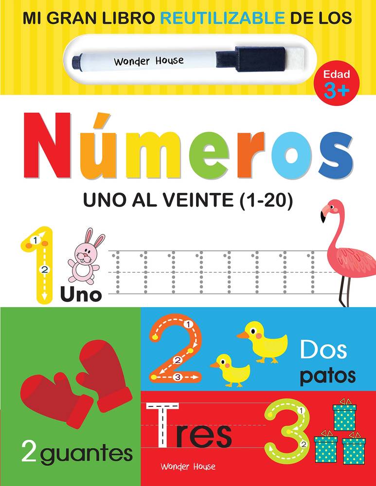 My Big Wipe Clean Book of Numbers One to Twenty ( 1-20 ) - Spanish book cover