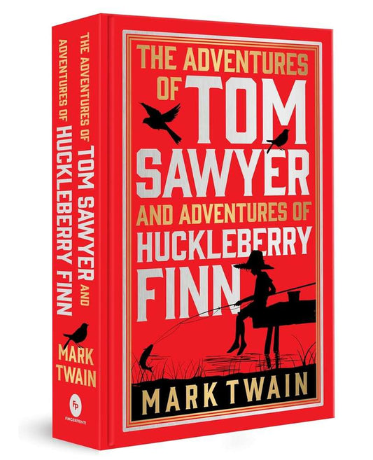 The Adventures of Tom Sawyer & Adventures of Huckleberry Finn (Deluxe Hardbound Edition) book cover
