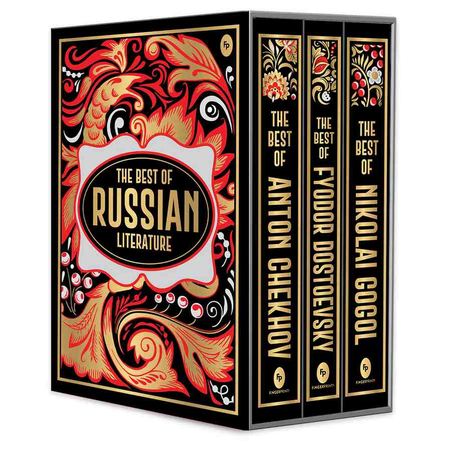 The Best of Russian Literature (Deluxe Hardbound Edition/Boxed Set) book cover