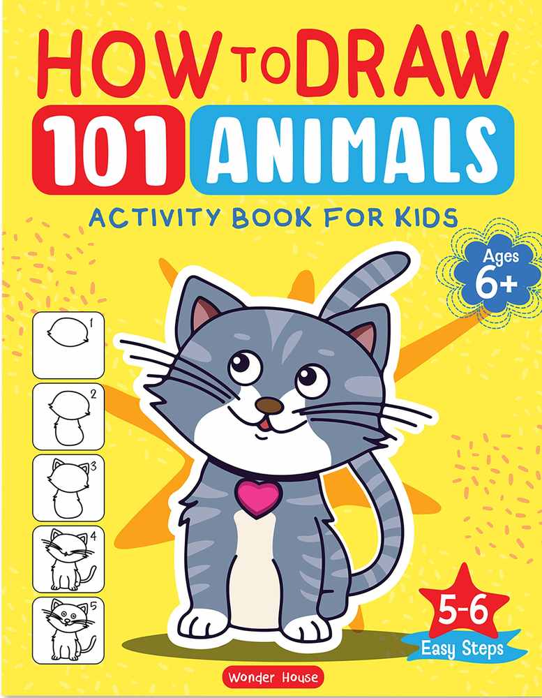 101 Learn to Draw drawing Animals book cover