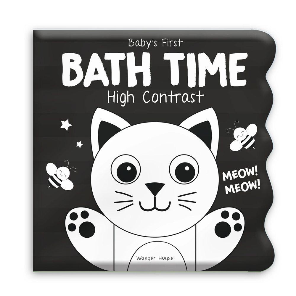 Baby's First Bath Time: High Contrast book cover