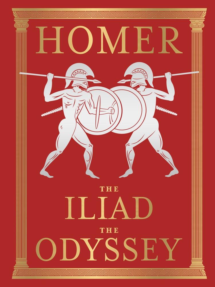The Iliad and The Odyssey (Deluxe Hardbound Edition) book cover