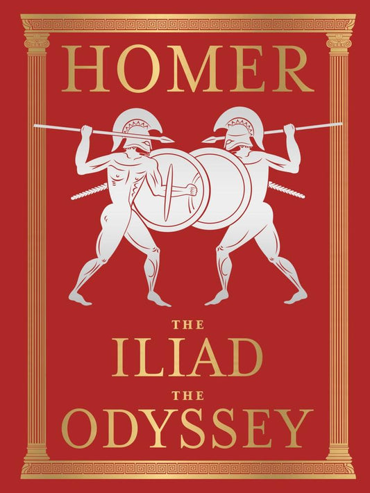 The Iliad and The Odyssey (Deluxe Hardbound Edition) book cover