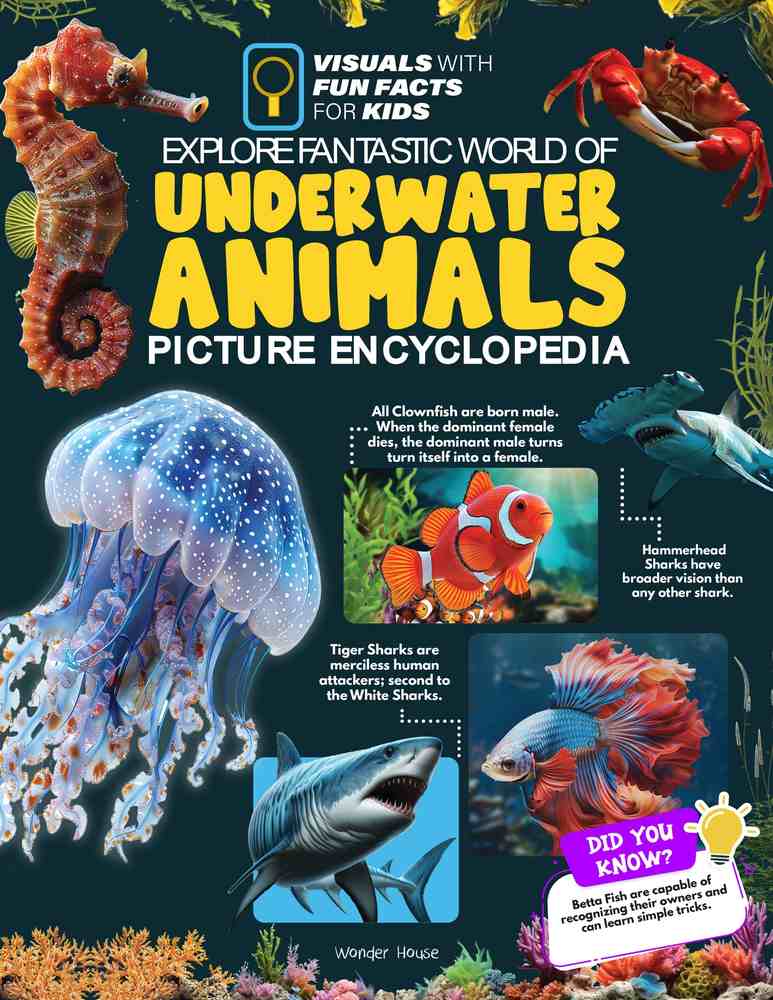Explore Fantastic World of Underwater Picture Encyclopedia book cover