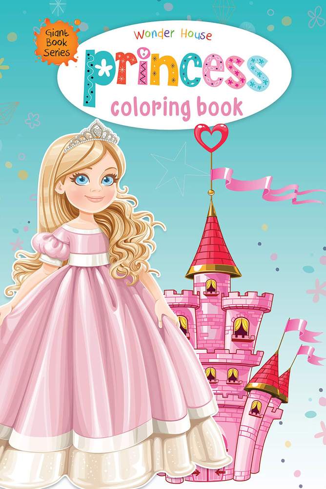 Princess Colouring Book (Giant Book Series) book cover