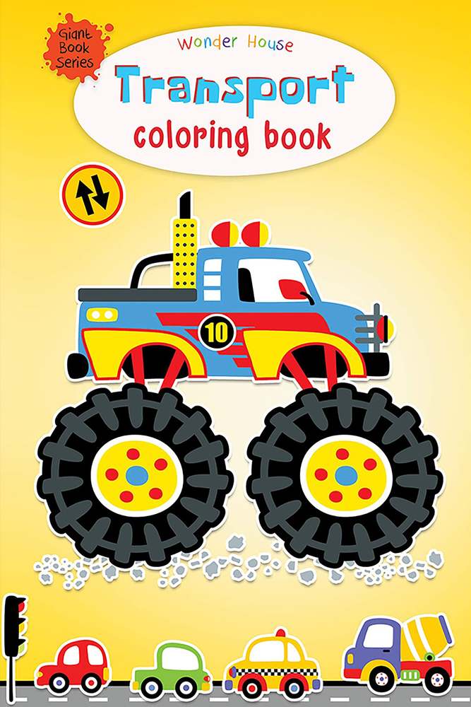Transport Colouring Book (Giant Book Series) book cover