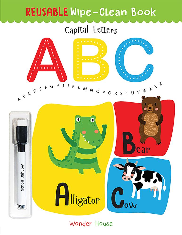Reusable Wipe And Clean Book - Capital Letters book cover