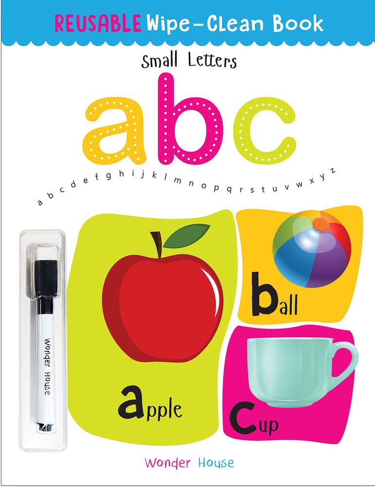 Reusable Wipe And Clean Book - Small Letters book cover