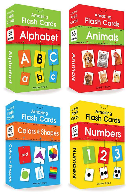 Amazing Flash Cards Set Of 4 Boxes book cover