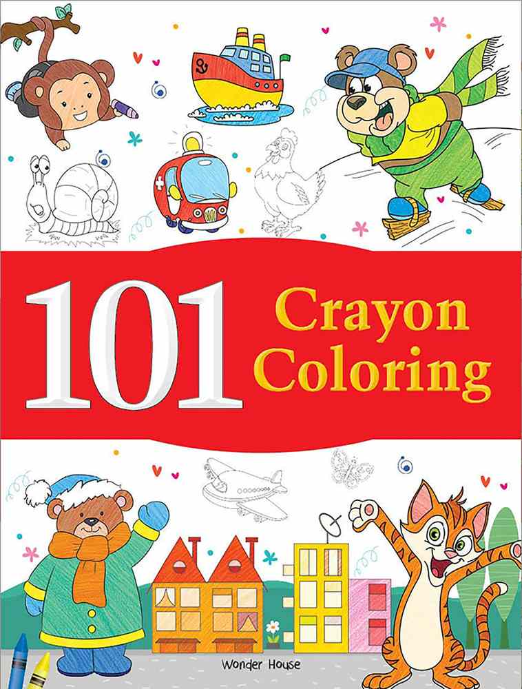 101 Crayon Coloring book cover