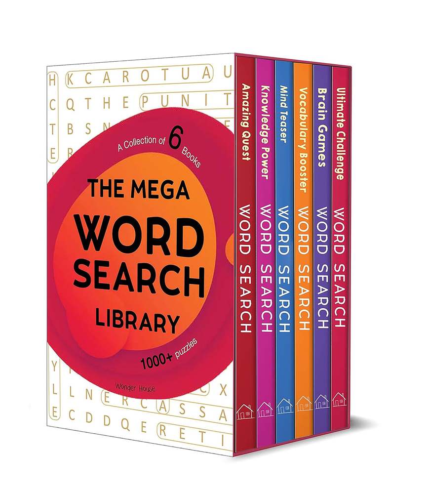 The Mega Word Search Library book cover