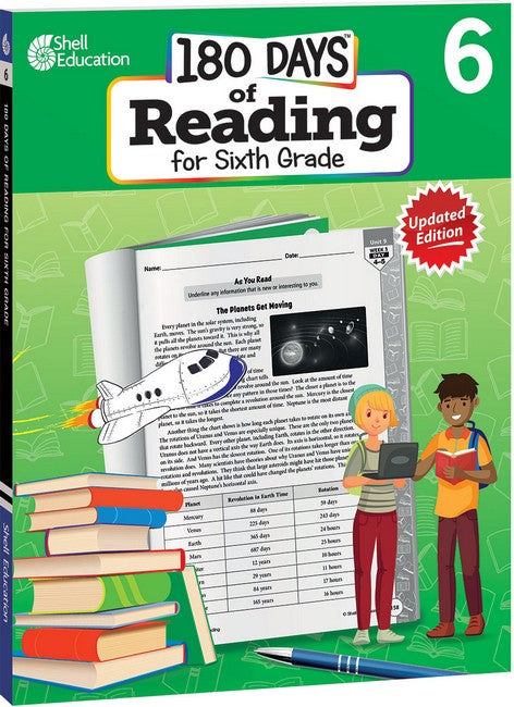 180 Days: Reading for Sixth Grade, 2nd Edition cover