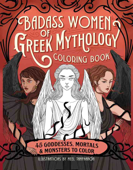 Badass Women of Greek Mythology Coloring Book book cover