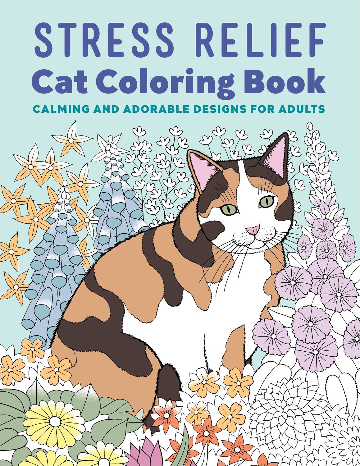 Stress Relief Cat Coloring Book